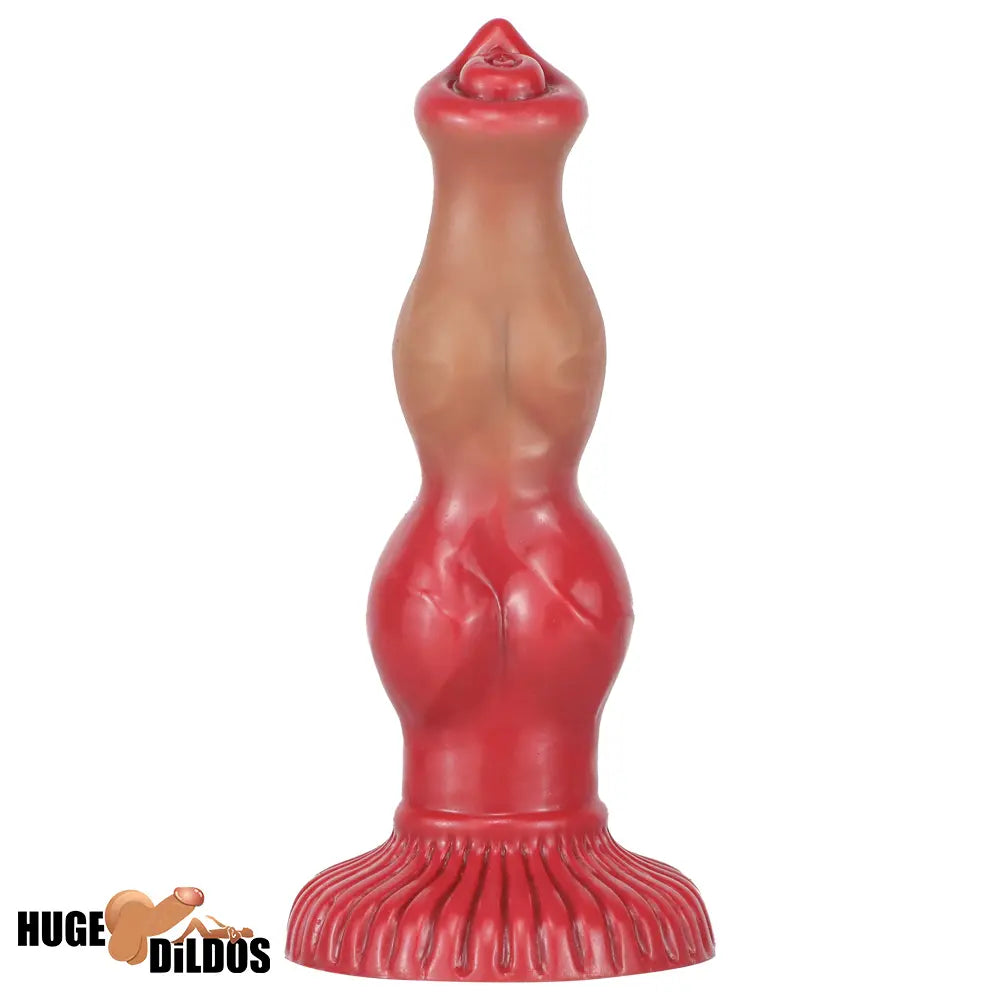6.69in 7.48in 9.06in Silicone Fantasy Animal Dog Soft Vaginal Dildo