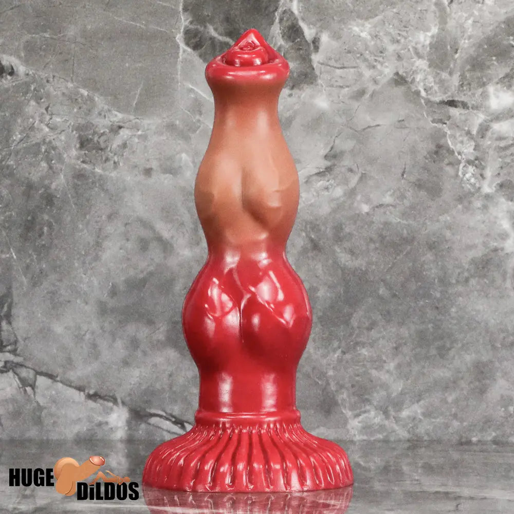 6.69in 7.48in 9.06in Silicone Fantasy Animal Dog Soft Vaginal Dildo