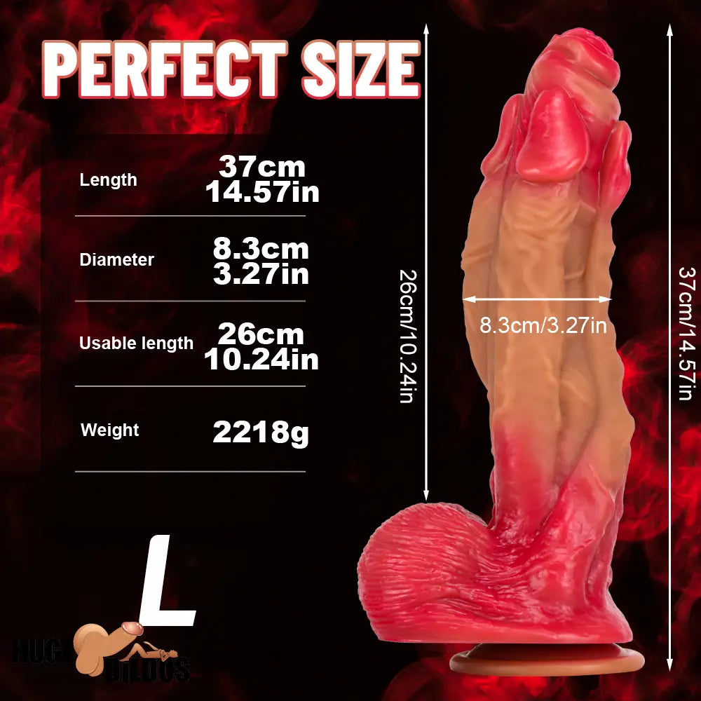 11.22in 12.99in 14.57in Silicone Fantasy Big Soft Cock Cock Real Dildo