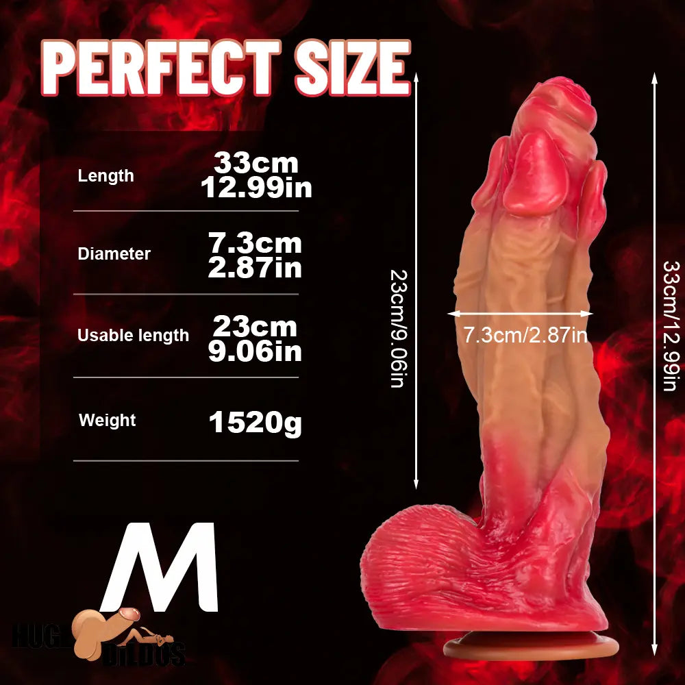 11.22in 12.99in 14.57in Silicone Fantasy Big Soft Cock Cock Real Dildo