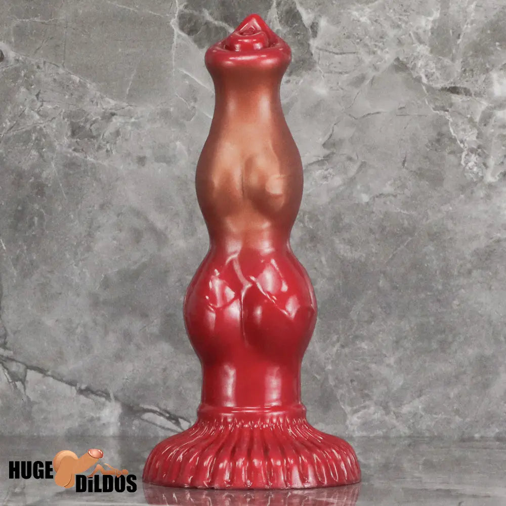 6.69in 7.48in 9.06in Silicone Fantasy Animal Dog Soft Vaginal Dildo