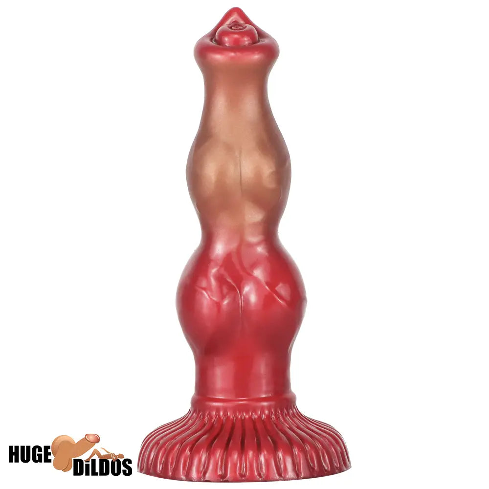 6.69in 7.48in 9.06in Silicone Fantasy Animal Dog Soft Vaginal Dildo