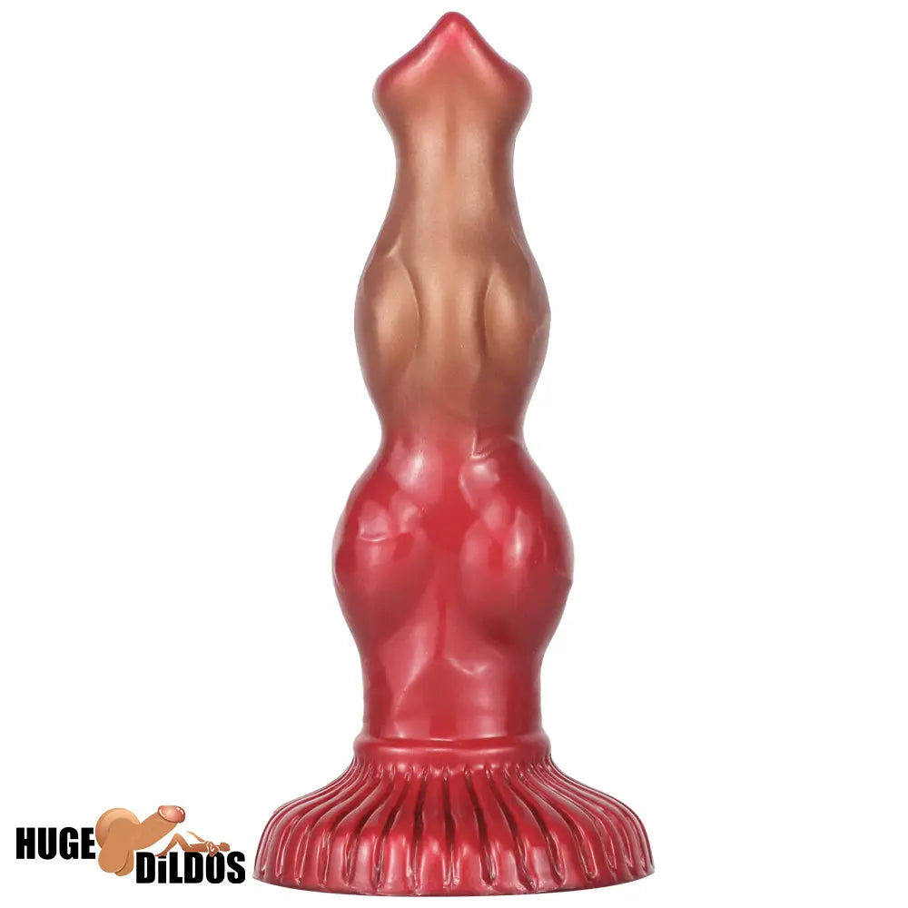 6.69in 7.48in 9.06in Silicone Fantasy Animal Dog Soft Vaginal Dildo