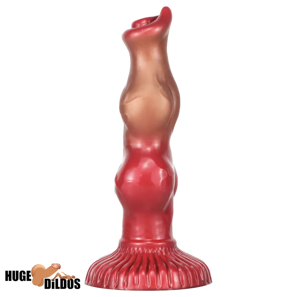 6.69in 7.48in 9.06in Silicone Fantasy Animal Dog Soft Vaginal Dildo