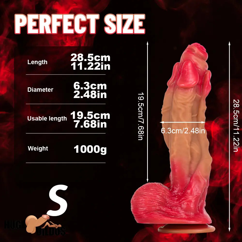 11.22in 12.99in 14.57in Silicone Fantasy Big Soft Cock Cock Real Dildo