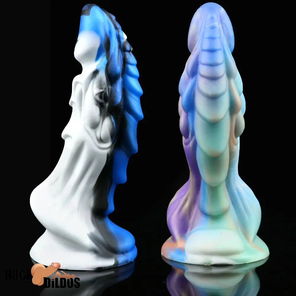 7.67in Silicone Soft Fantasy Dragon Dildo With Suction Cup Cock Toy