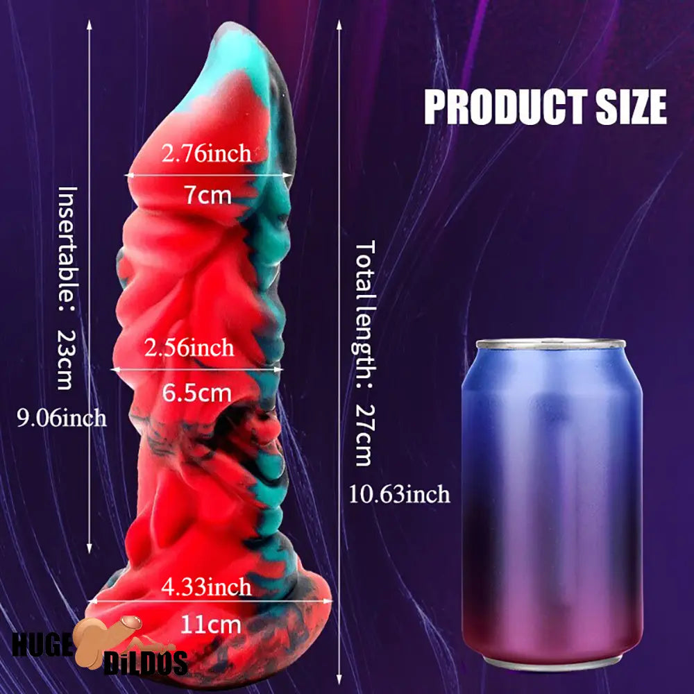 10.63in Super Fantasy Big Silicone Soft Dildo For Anal Vaginal Sex Toy
