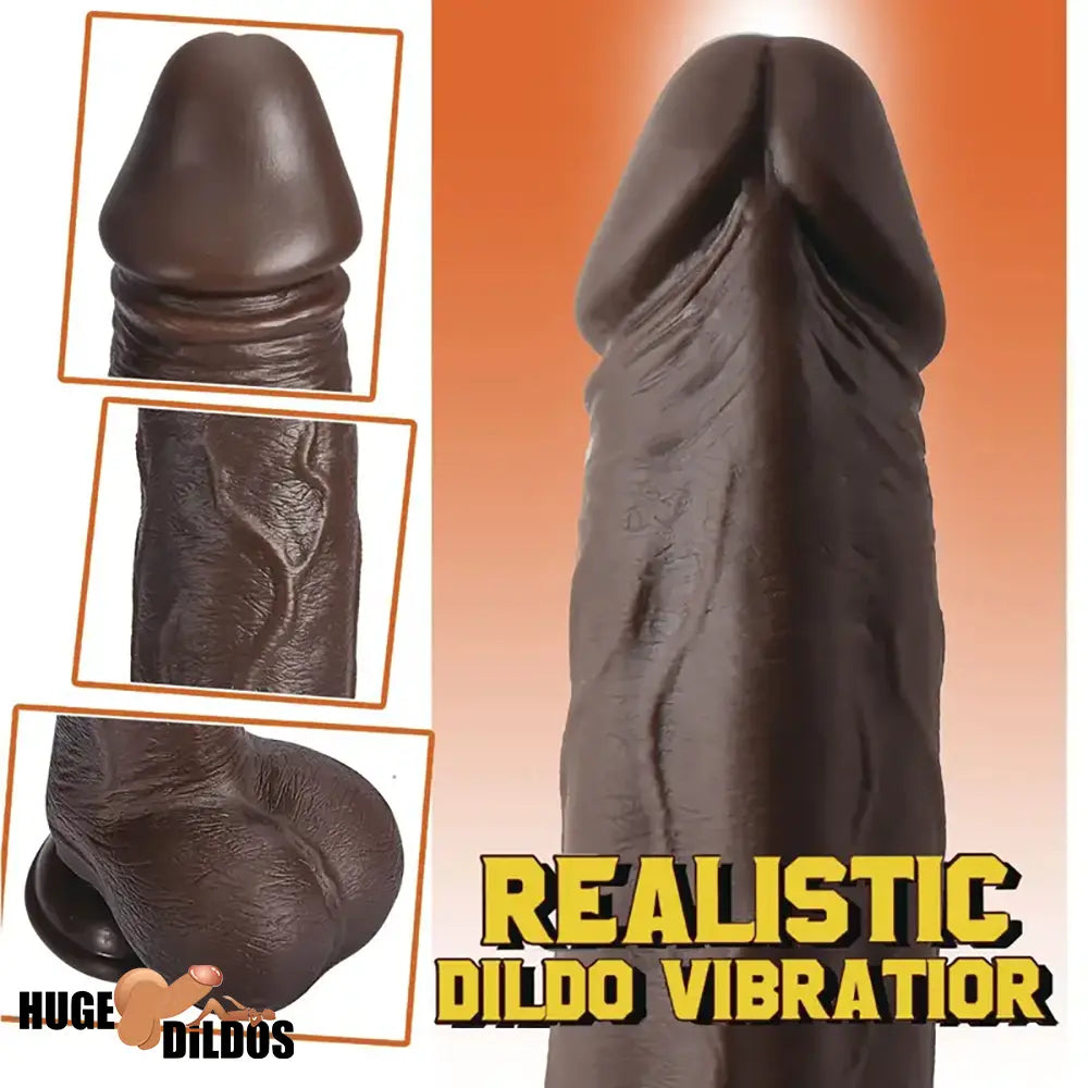 8.7in Silicone 4in1 Heating Thrusting Vibrating Rotation Remote Auto Dildo