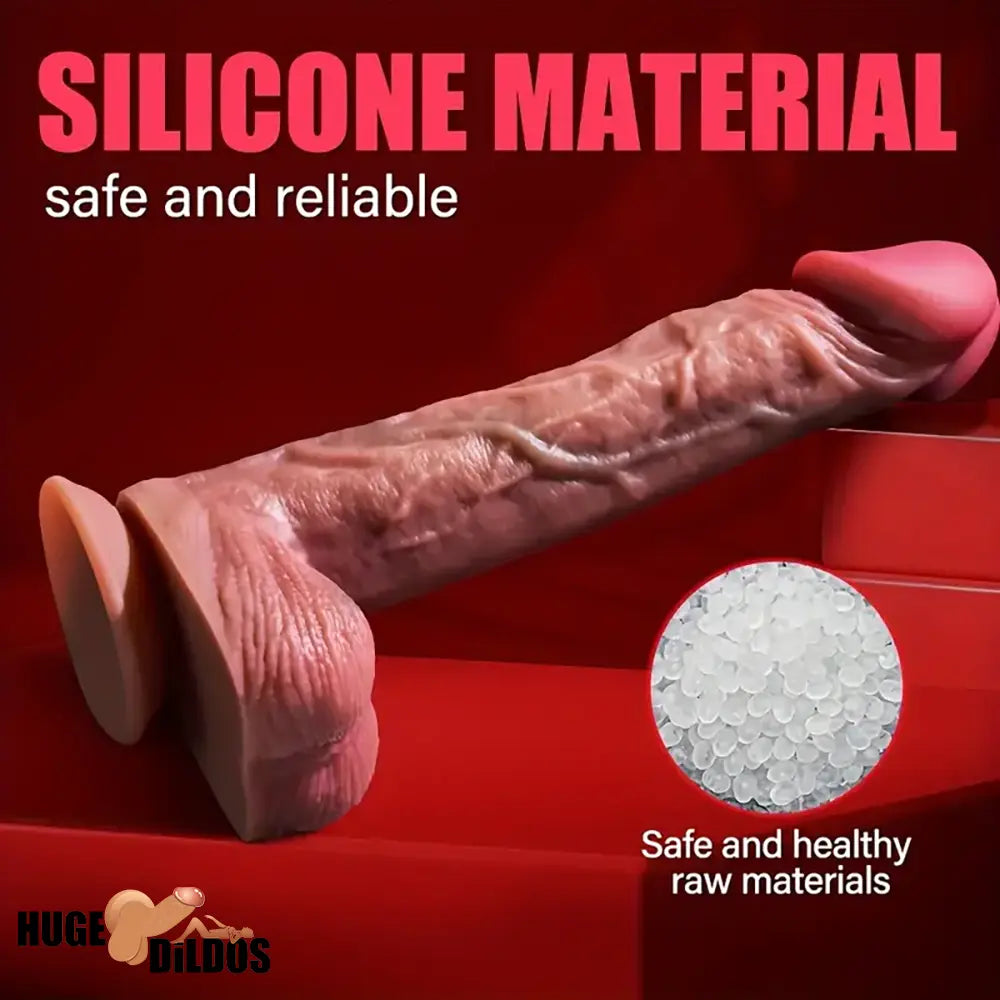 9.05in Realistic Silicone Soft Unisex Big Dildo For Anal Clit Masturbator