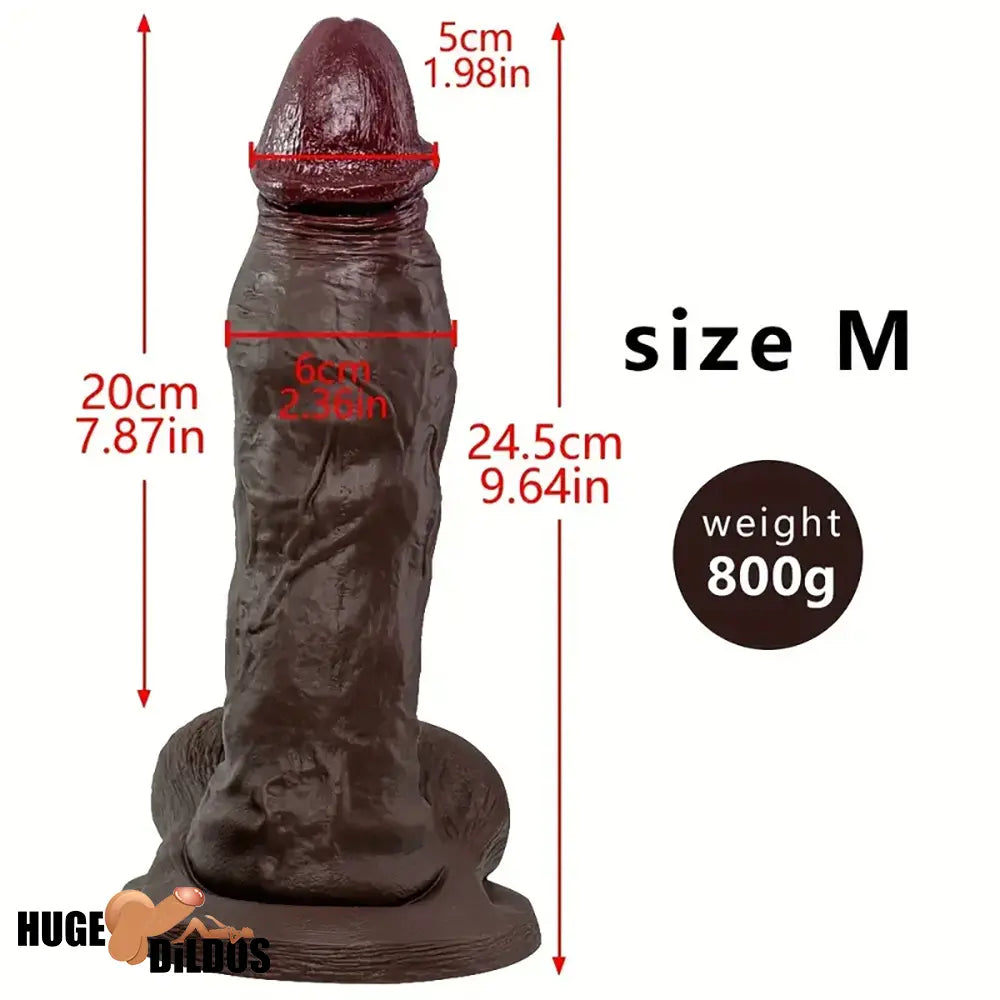6.88in 9.64in 11.22in Realistic Big G-Spot Silicone Dildo For Anus Clit