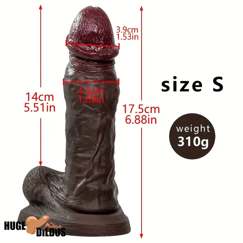 6.88in 9.64in 11.22in Realistic Big G-Spot Silicone Dildo For Anus Clit