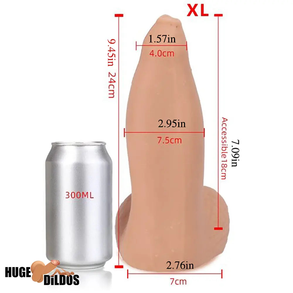 5.9in 7.09in 8.66in 9.45in 11.02in Silicone Big Thick Wide Dildo For Women
