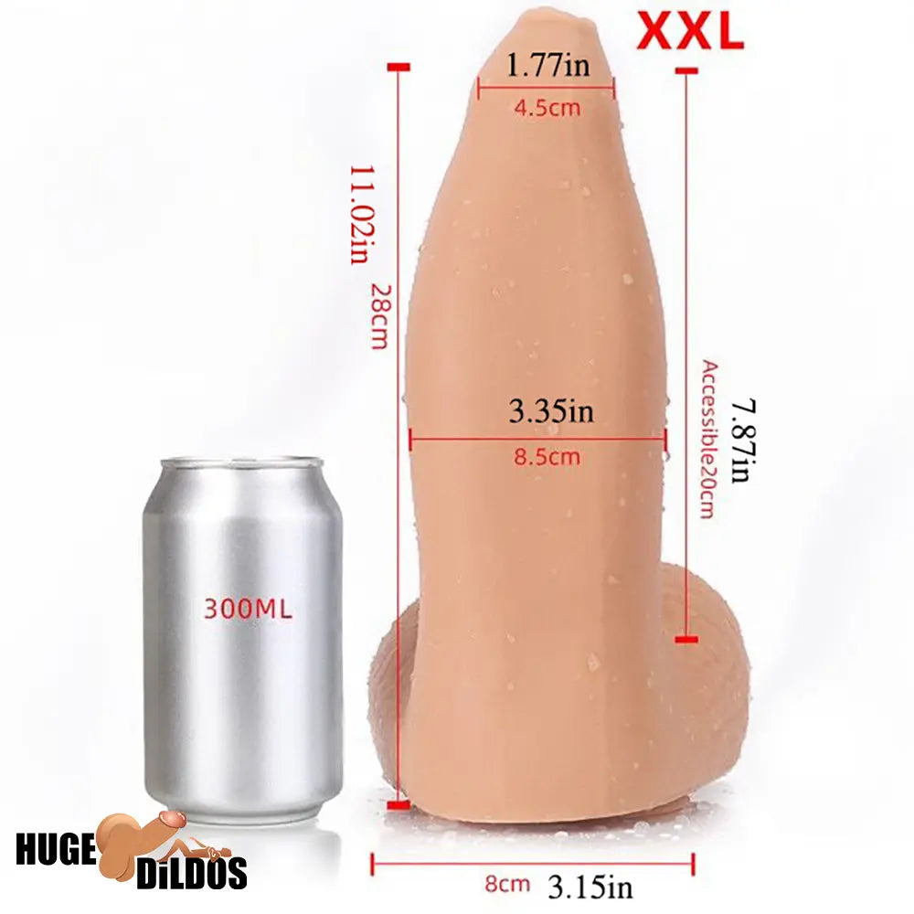 5.9in 7.09in 8.66in 9.45in 11.02in Silicone Big Thick Wide Dildo For Women