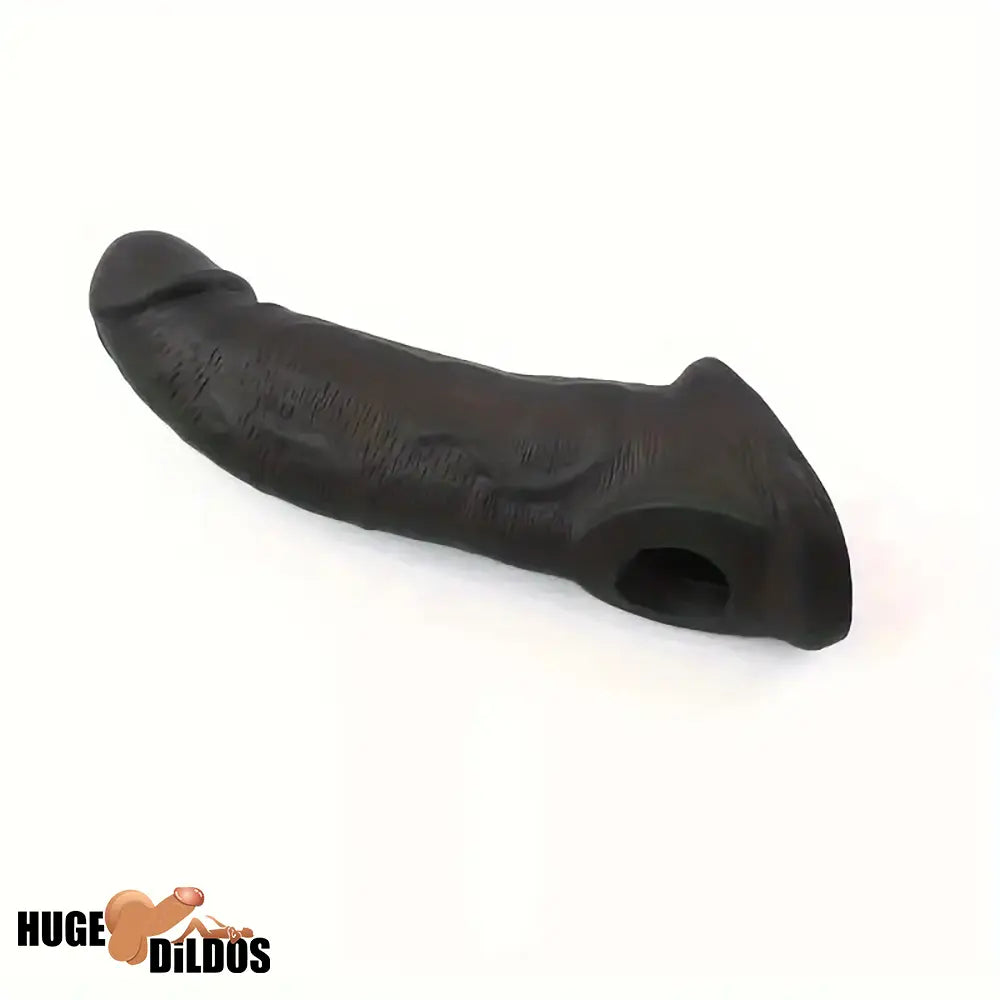 8.27in Lifelike Big Flexible Dildo Cock Sleeve For Penis Extension Sex Toy