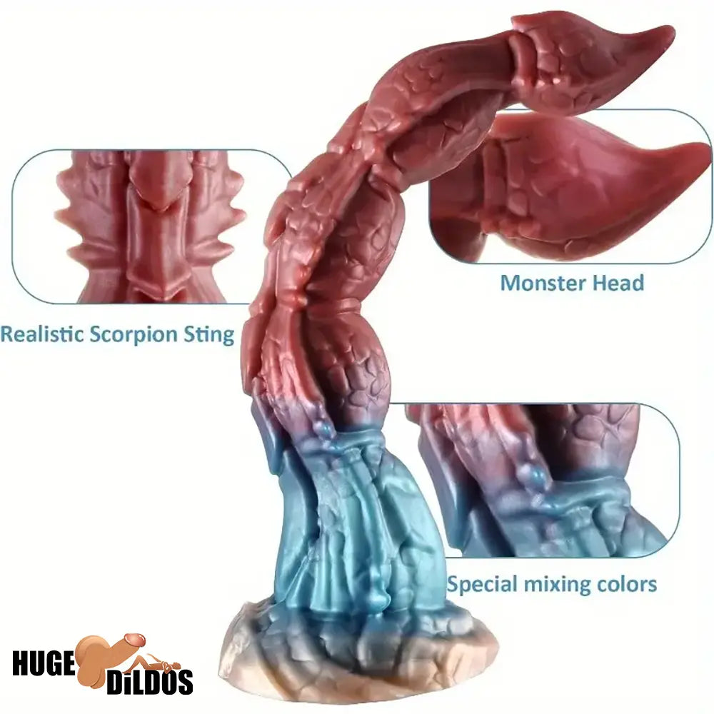 16.1in Big Long Cock Dragon Monster Silicone Dildo For Anus Vagina Sex