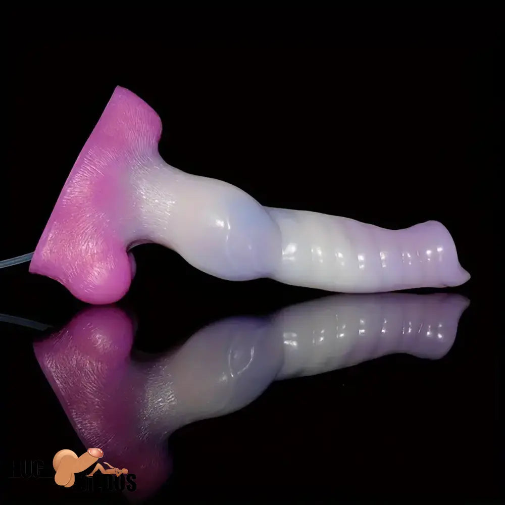 10.23in Fantasy Animal Dog Cock Knot Ejaculating Big Dildo For Sex Toy