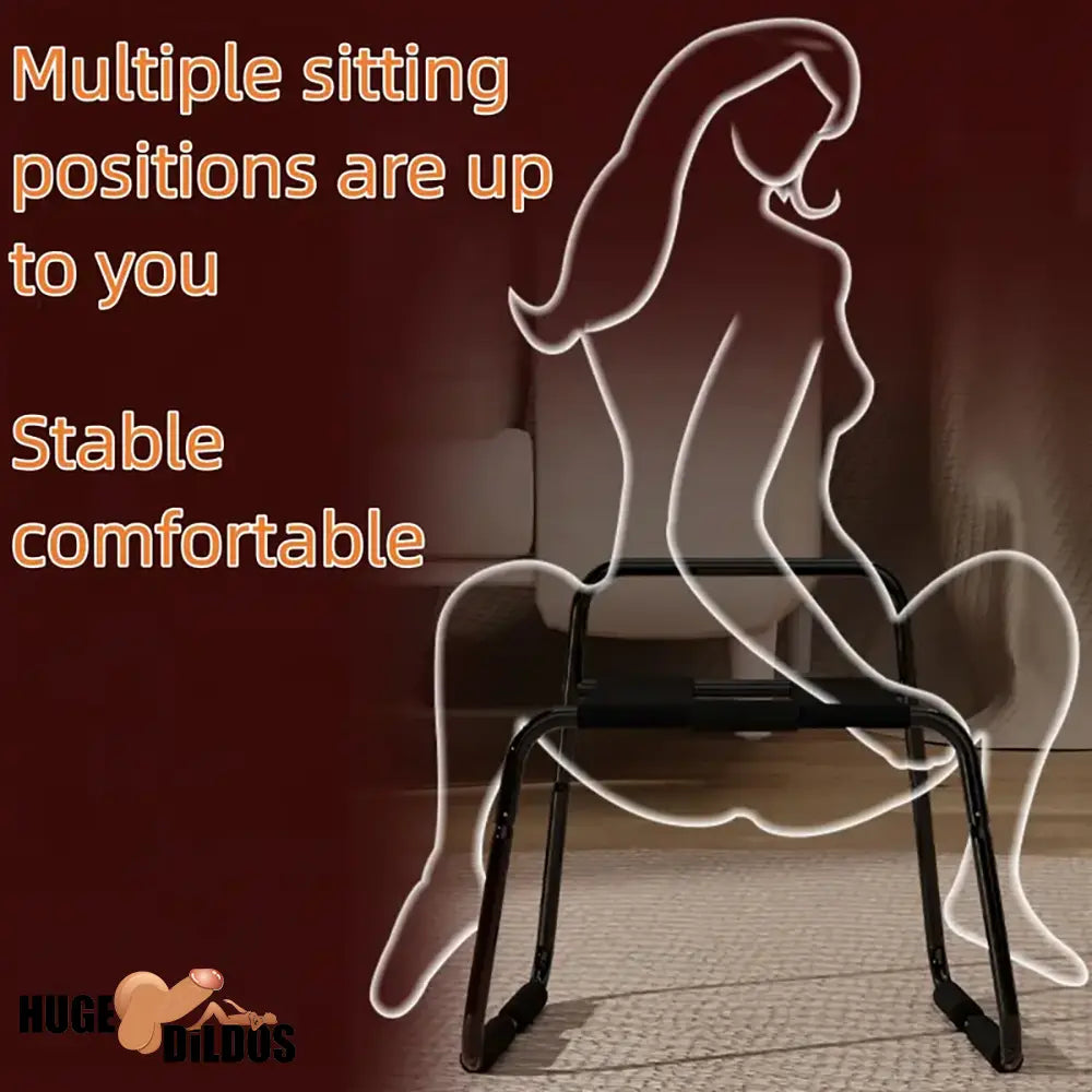 BDSM Enhancer Metal Sex Dildo Chair Weightless Bouncing Mount Stool