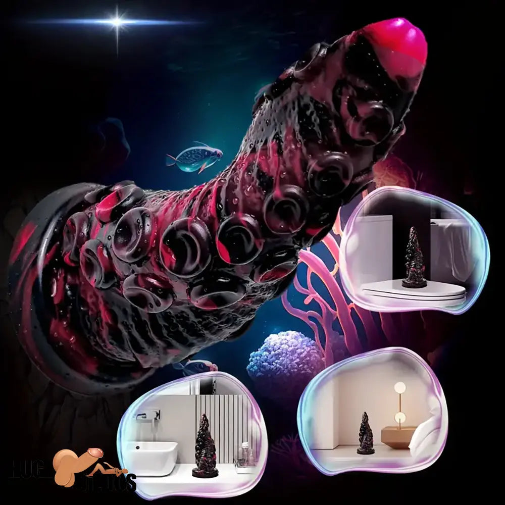 7.87in Fantasy Monster Octopus Tentacle Flexible Silicone Dildo For Couples
