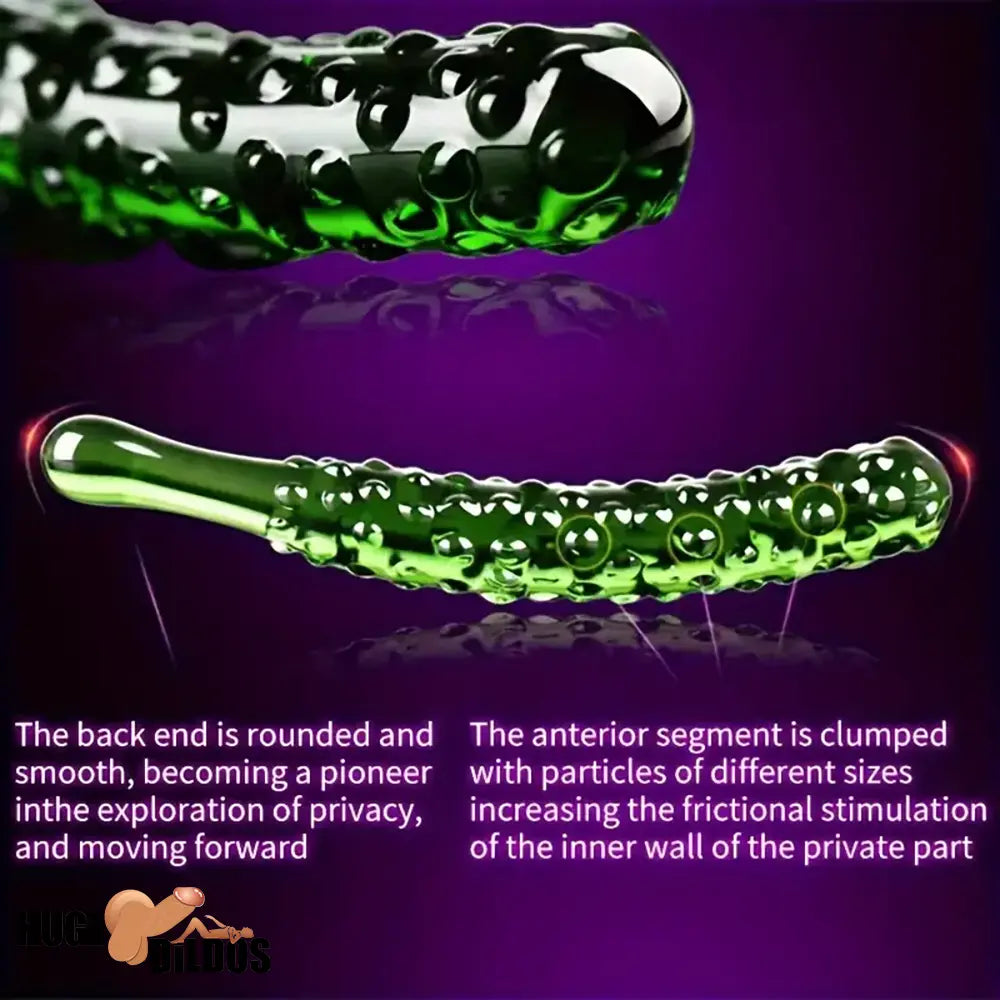 6.2in 7.5in 7.7in Multiple Colors Fruit Vegetable Crystal Glass Anal Dildo
