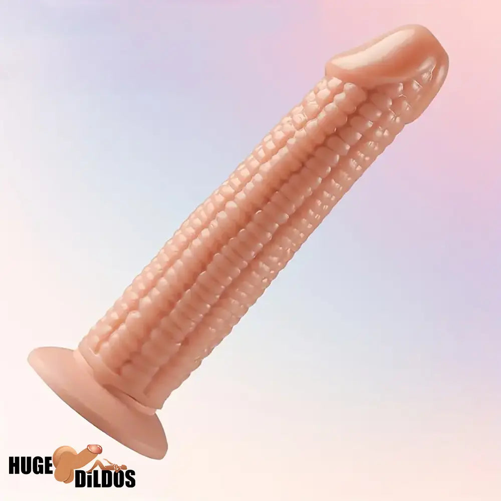 7.09in Real Vegetable Corn Body-Safe Dildo For Women Vagina With Sucker