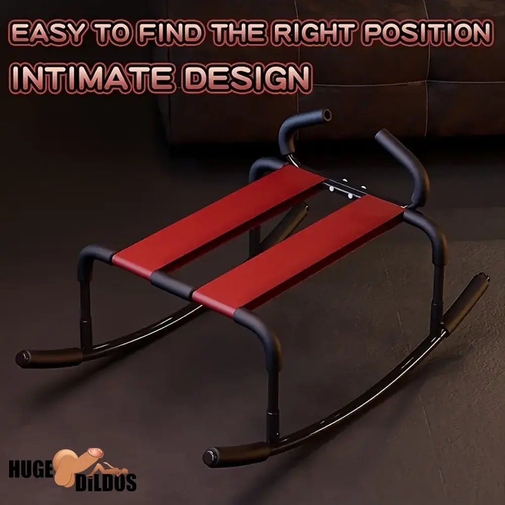 Horse Rocking Dildo Chair With Handrails For Couples Metal Useful Furniture