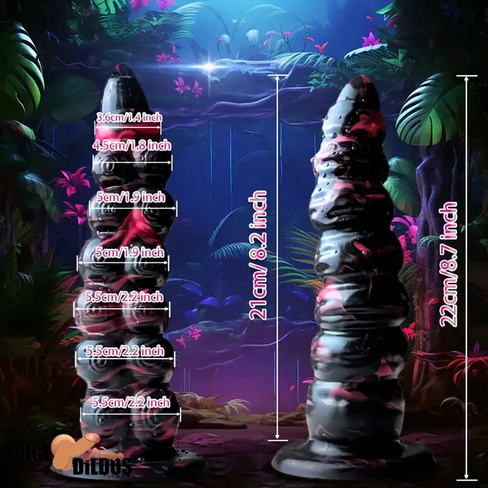 8.7in Monster Octopus Tentacle Big Silicone Soft Flexible Dildo For Couples