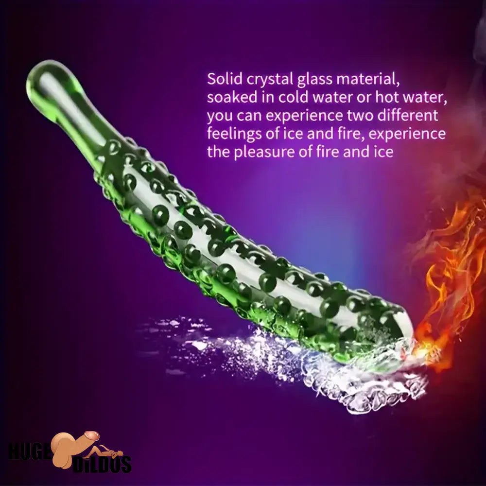 6.2in 7.5in 7.7in Multiple Colors Fruit Vegetable Crystal Glass Anal Dildo
