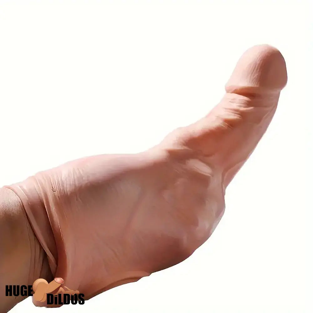 8.27in Lifelike Big Flexible Dildo Cock Sleeve For Penis Extension Sex Toy