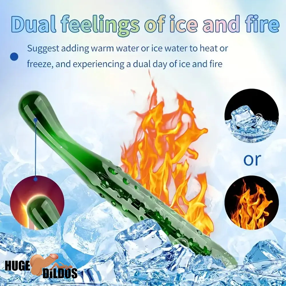 6.2in 7.5in 7.7in Multiple Colors Fruit Vegetable Crystal Glass Anal Dildo