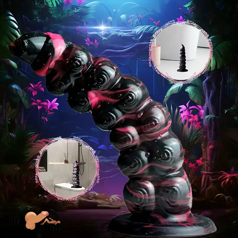 8.7in Monster Octopus Tentacle Big Silicone Soft Flexible Dildo For Couples