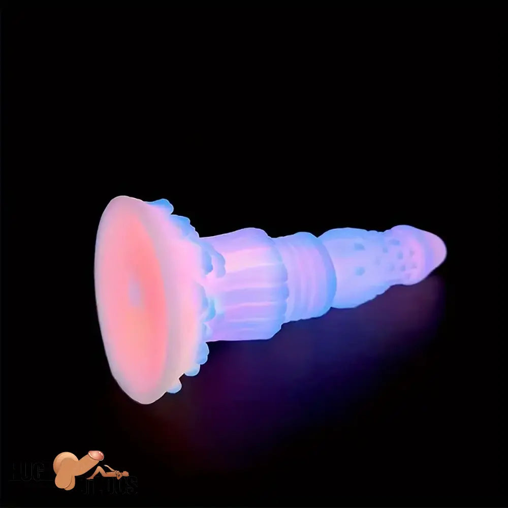 8.46in Fantasy Luminous Monster Silicone Soft Dildo Waterproof Anal Opener