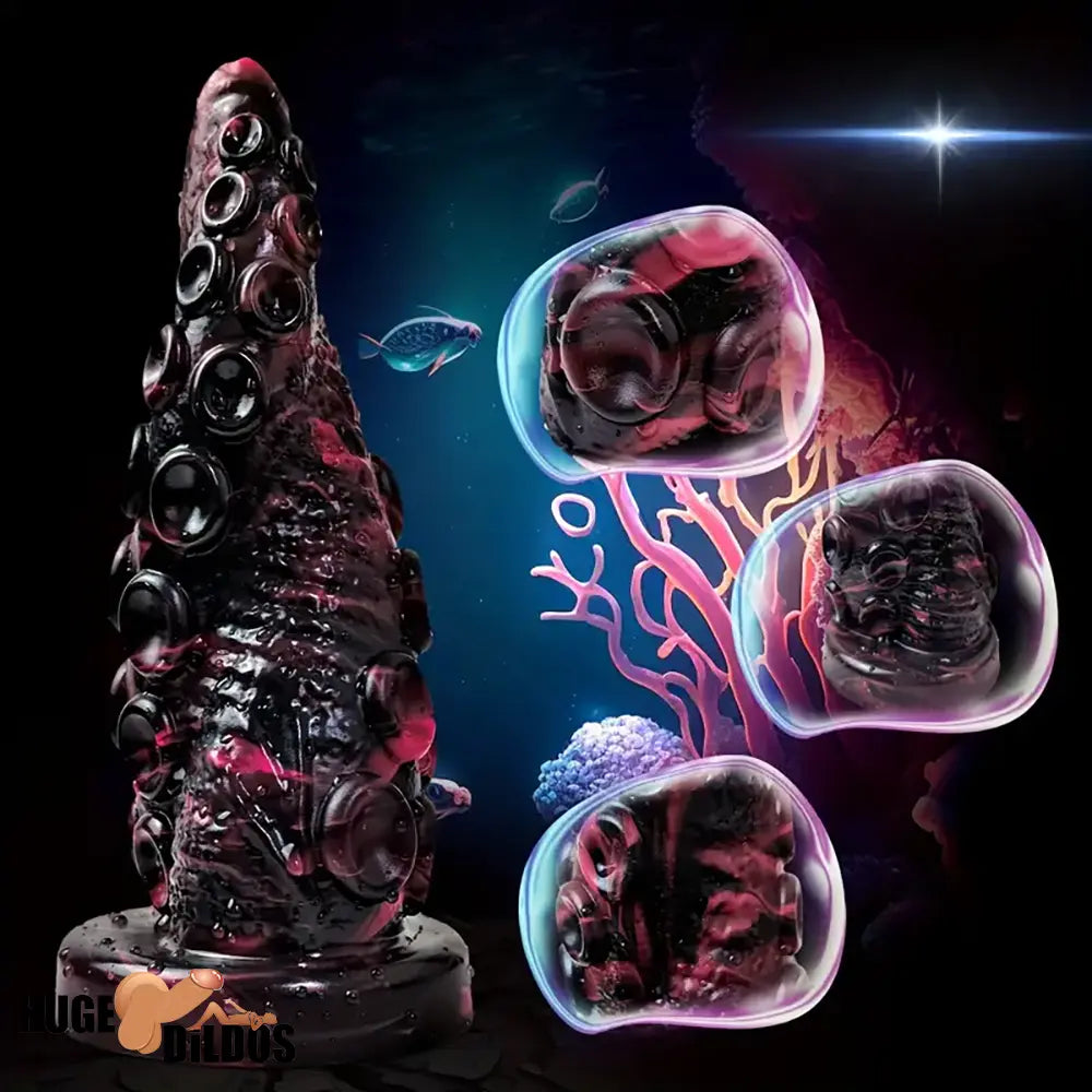 7.87in Fantasy Monster Octopus Tentacle Flexible Silicone Dildo For Couples