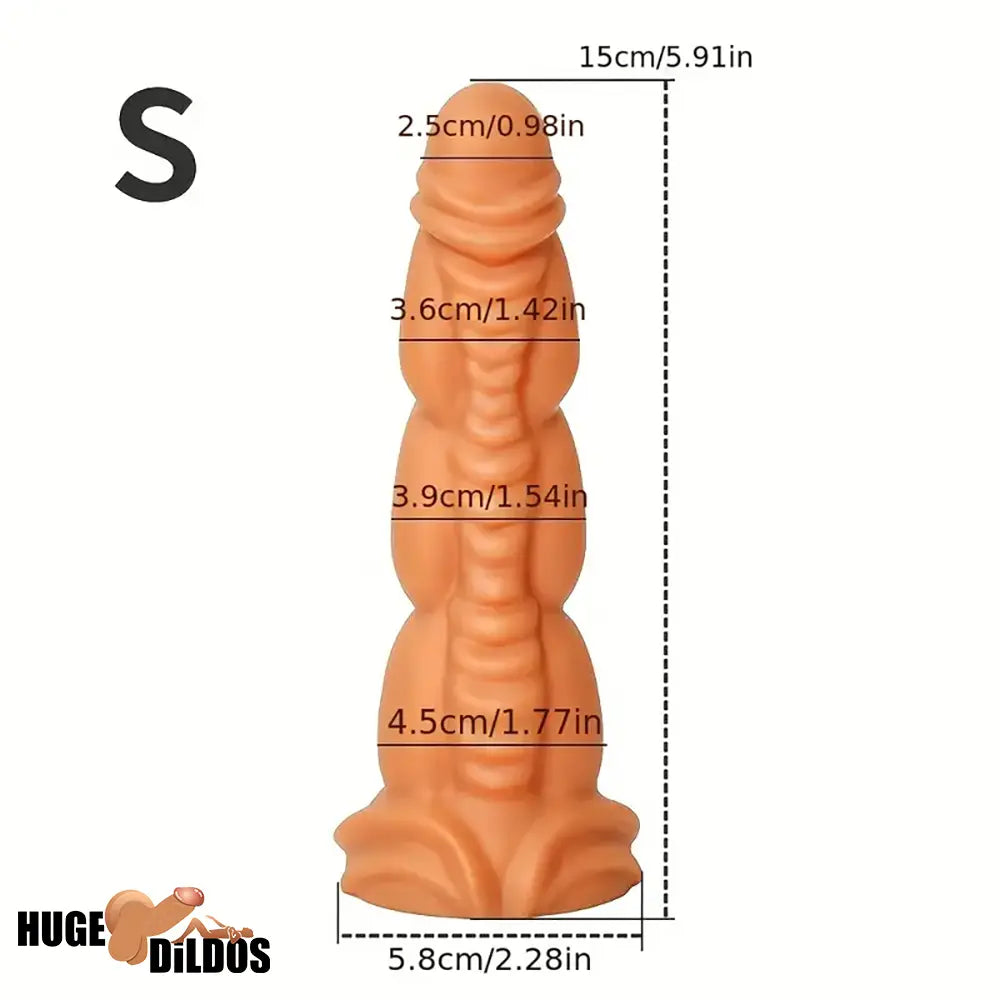 5.91in 8.66in 10.55in Unisex Silicone Fantasy Big Ideal Soft Love Dildo