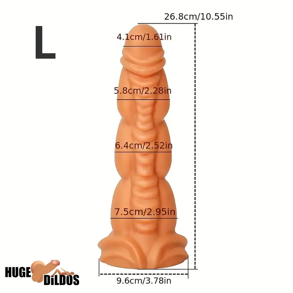 5.91in 8.66in 10.55in Unisex Silicone Fantasy Big Ideal Soft Love Dildo