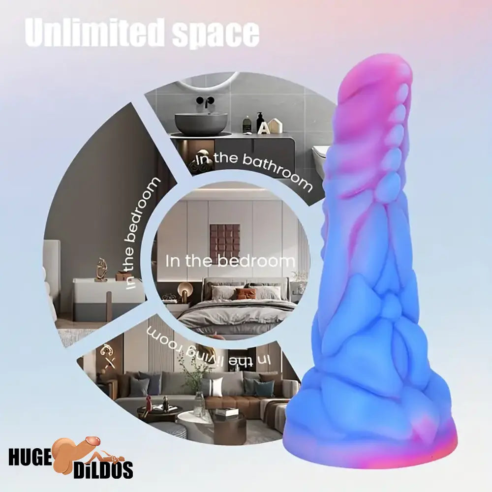 7.87in Fantasy Monster Silicone Soft Dildo Waterproof External Anal Opener