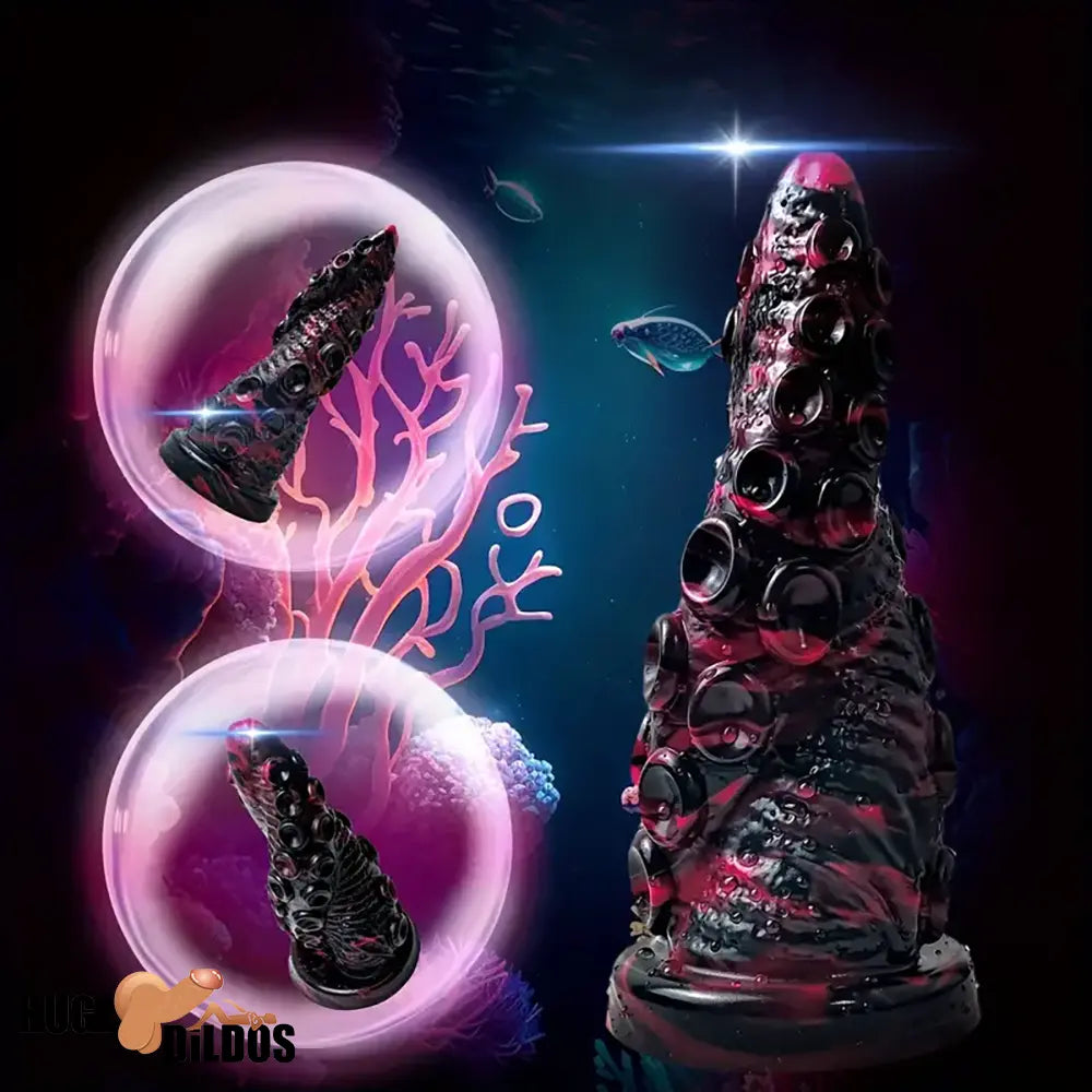 7.87in Fantasy Monster Octopus Tentacle Flexible Silicone Dildo For Couples