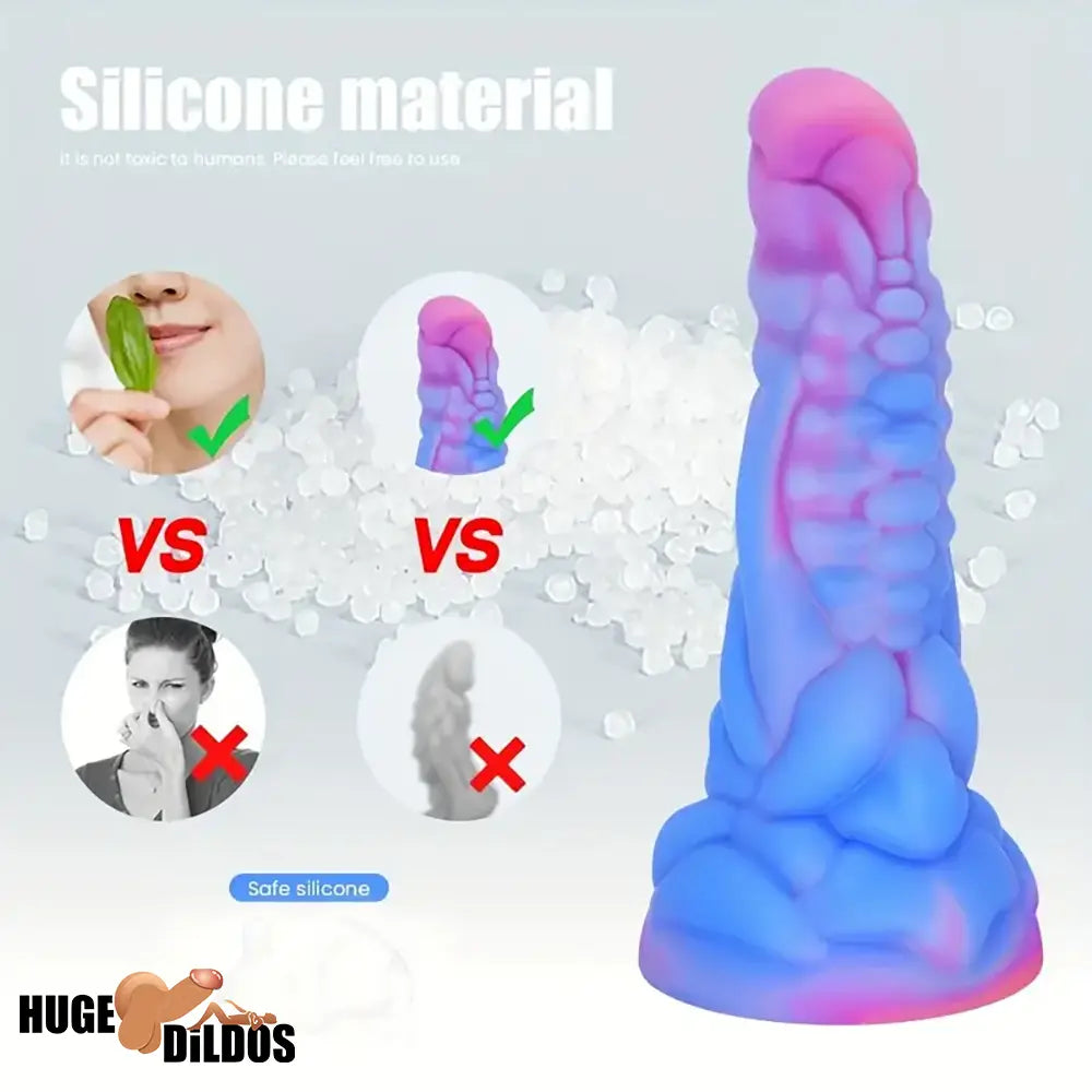 7.87in Fantasy Monster Silicone Soft Dildo Waterproof External Anal Opener