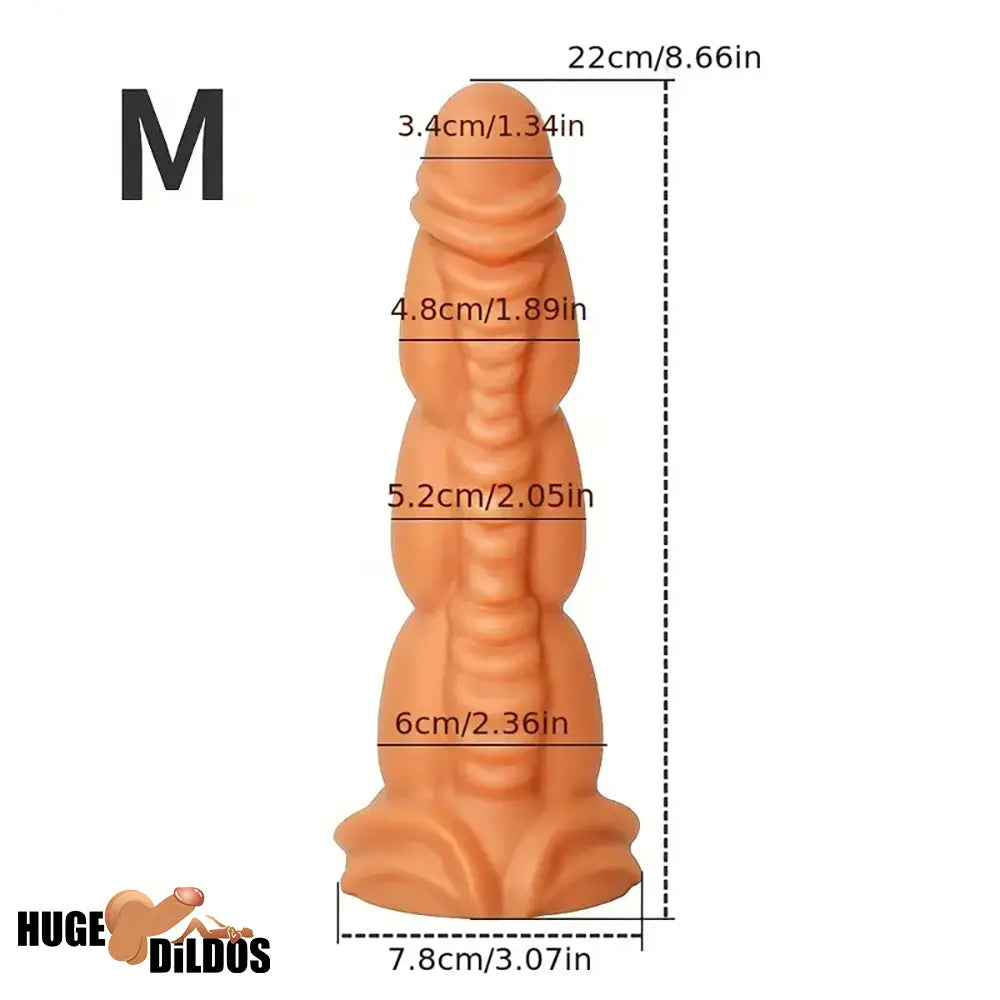5.91in 8.66in 10.55in Unisex Silicone Fantasy Big Ideal Soft Love Dildo