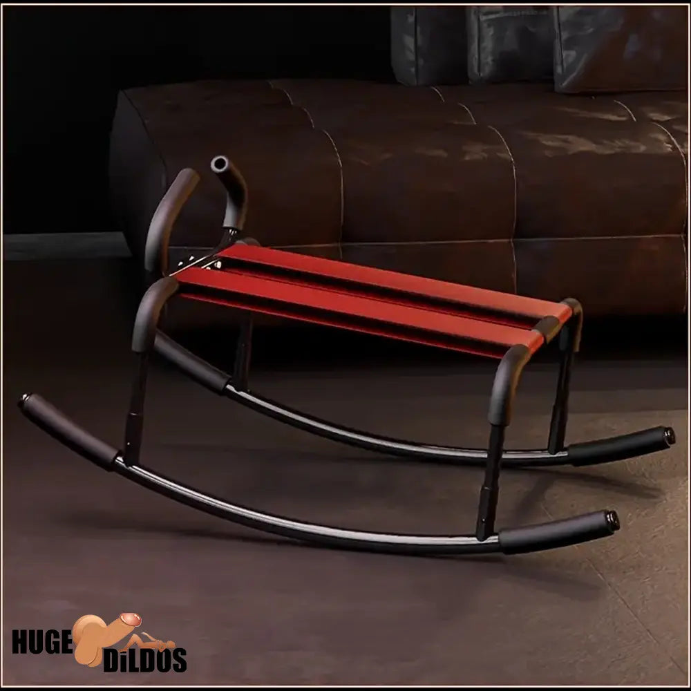 Horse Rocking Dildo Chair With Handrails For Couples Metal Useful Furniture