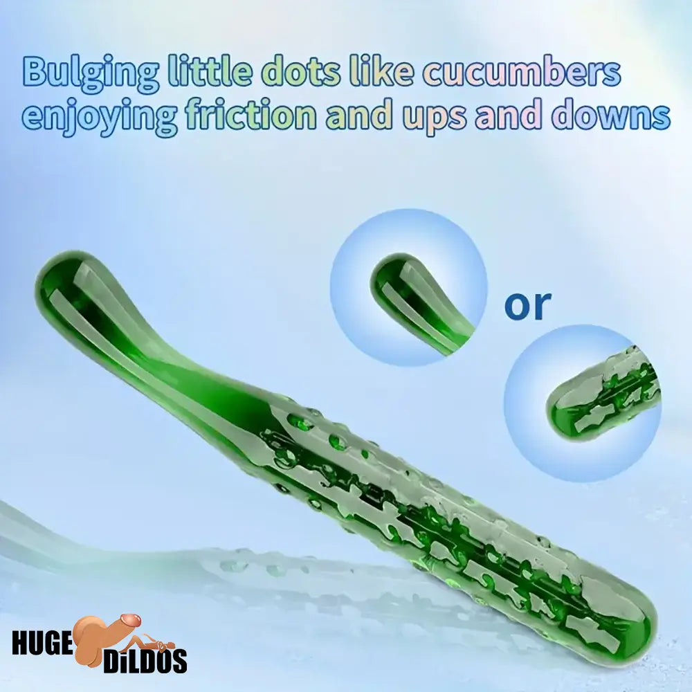 6.2in 7.5in 7.7in Multiple Colors Fruit Vegetable Crystal Glass Anal Dildo