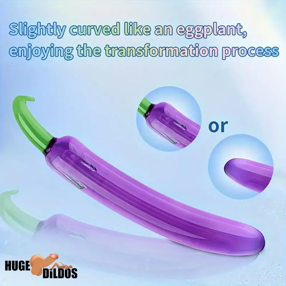 6.2in 7.5in 7.7in Multiple Colors Fruit Vegetable Crystal Glass Anal Dildo