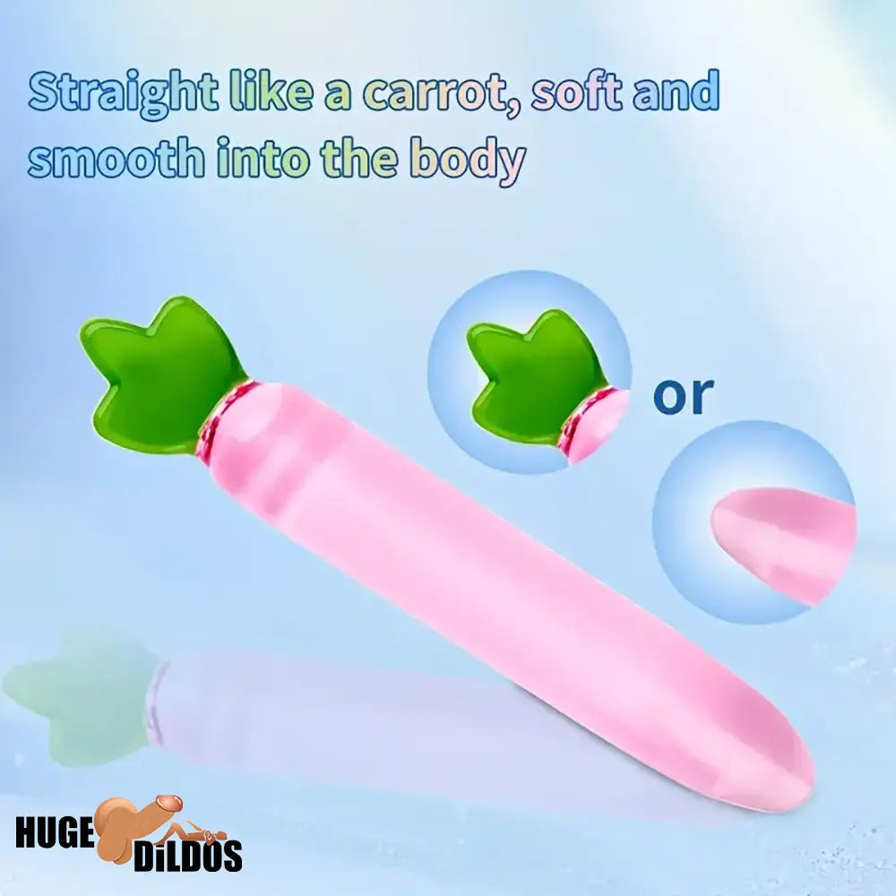 6.2in 7.5in 7.7in Multiple Colors Fruit Vegetable Crystal Glass Anal Dildo