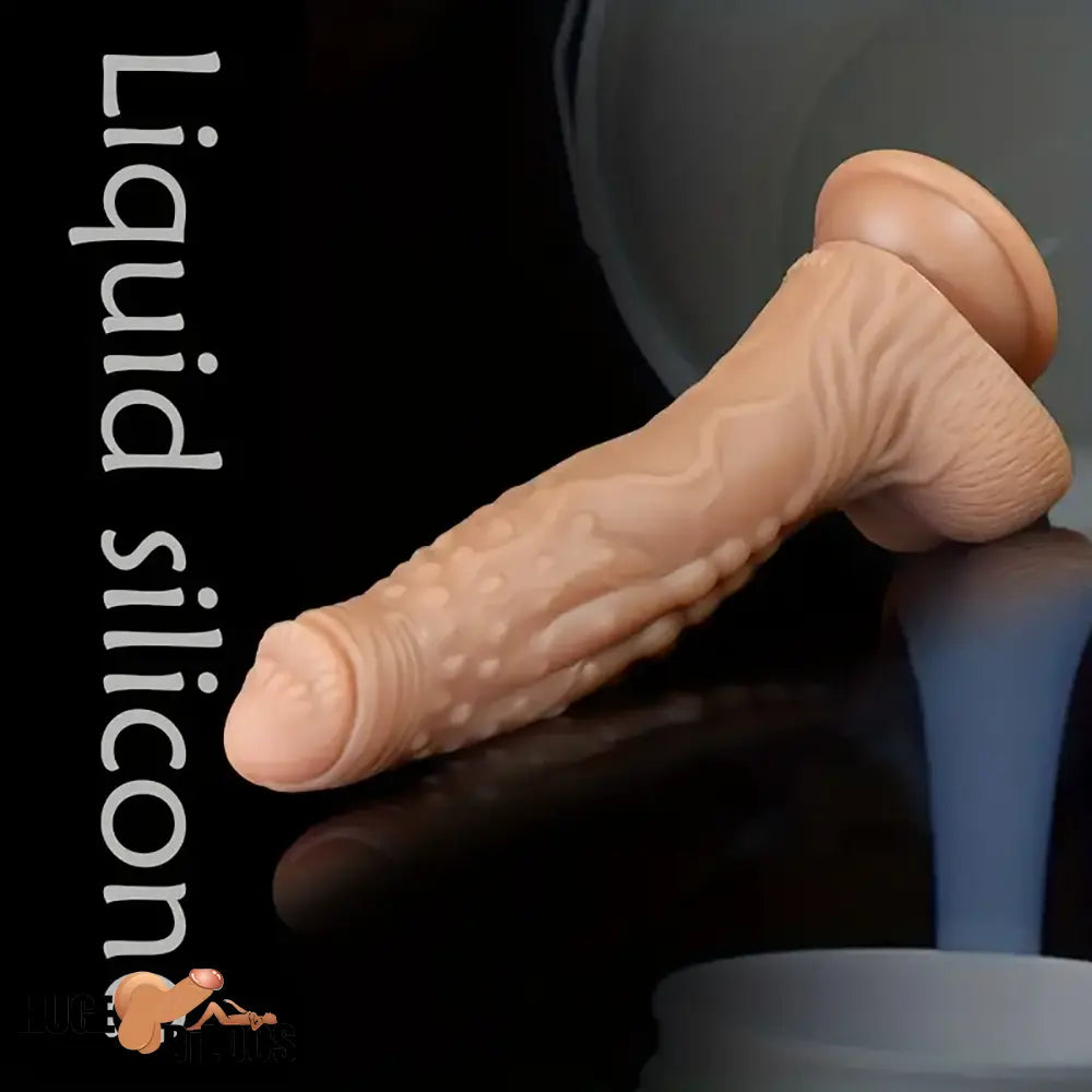 7.67in Silicone Fantasy Soft Dildo For G-Spot Anal Stimulation Adult Sex