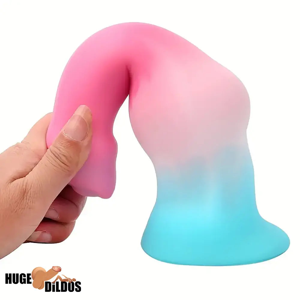 5.31in 7.09in 8.66in Fantasy Animal Dog Play knot Silicone Thick Soft Dildo