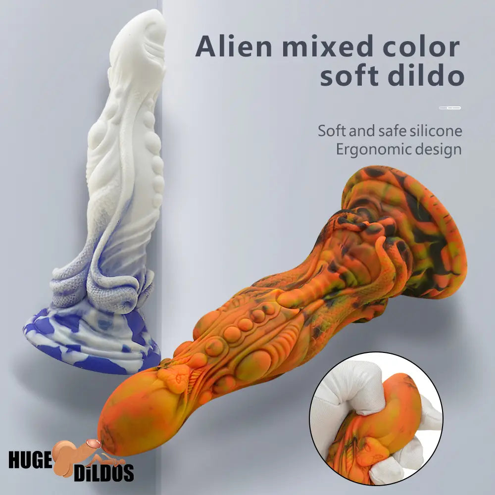 10.43in Big Dragon Monster Silicone Dildo For Anal Vaginal Sex G Spot Cock