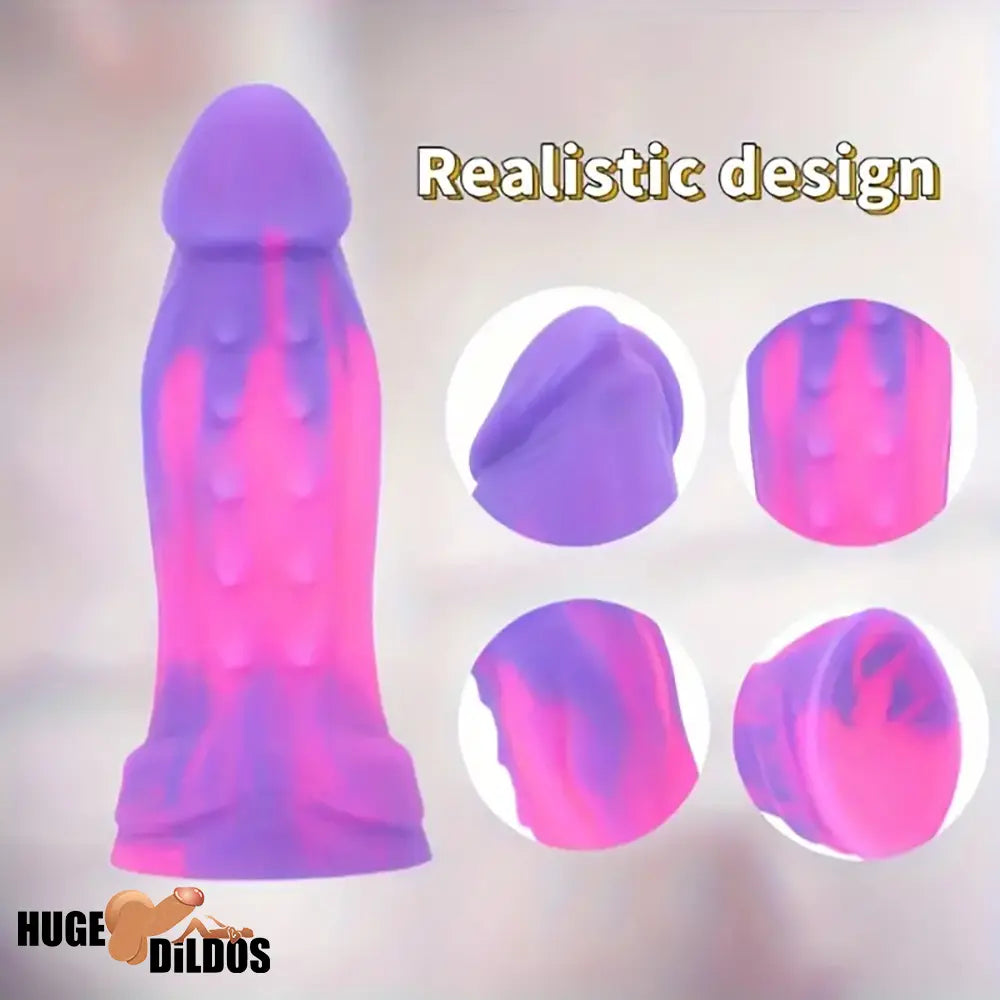 6.89in Body Safe Silicone Soft Odd Dildo For Women Men Sex Suction Cup