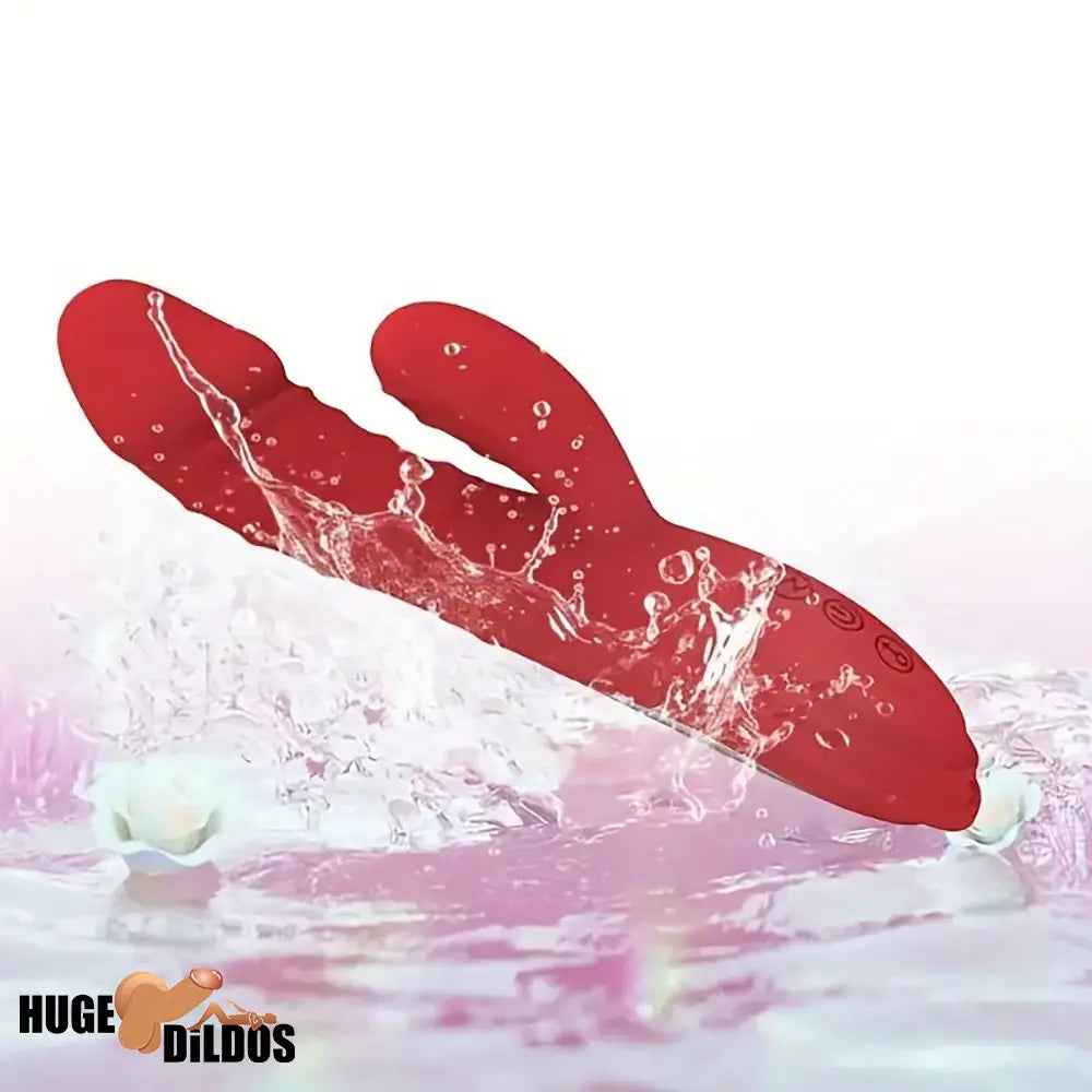 8.8in Heating Vibrating Soft Silicone Dildo Vibrator For Adult Women Sex