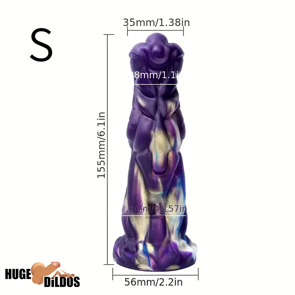 6.1in 7.6in 8.78in Silicone Soft Dragon Monster Dildo For Clit Anal Sex Toy