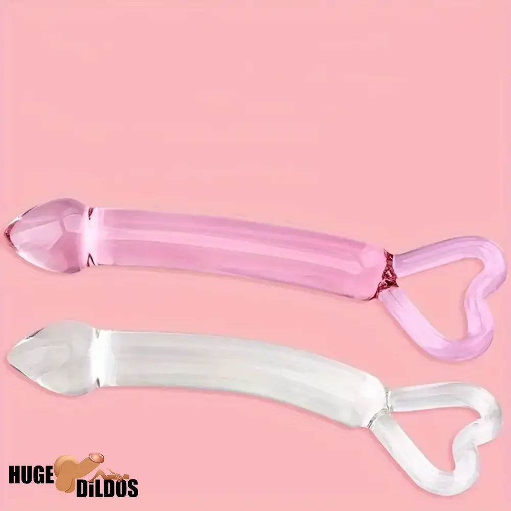 7.87in Clear Premium Unisex Glass Crystal Durable Dildo For Female Male