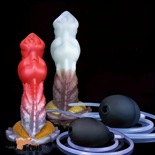 7.87in Lifelike Silicone Soft Monster Squirting Dildo For Anal Cock Expansion